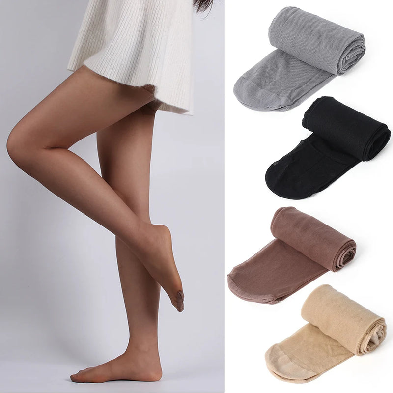 Calças justas sexy e finas para mulheres, meia preta transparente, meia calça, meias longas respiráveis, nova moda, senhora quente, 1pc