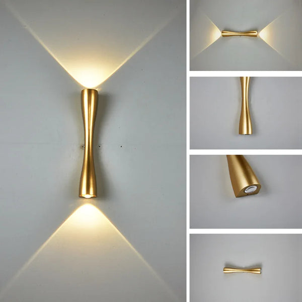 Lâmpada de parede led interior luz de parede ip65 à prova dip65 água iluminação ao ar livre para casa A85-265V quarto cabeceira luminária 6w 12w