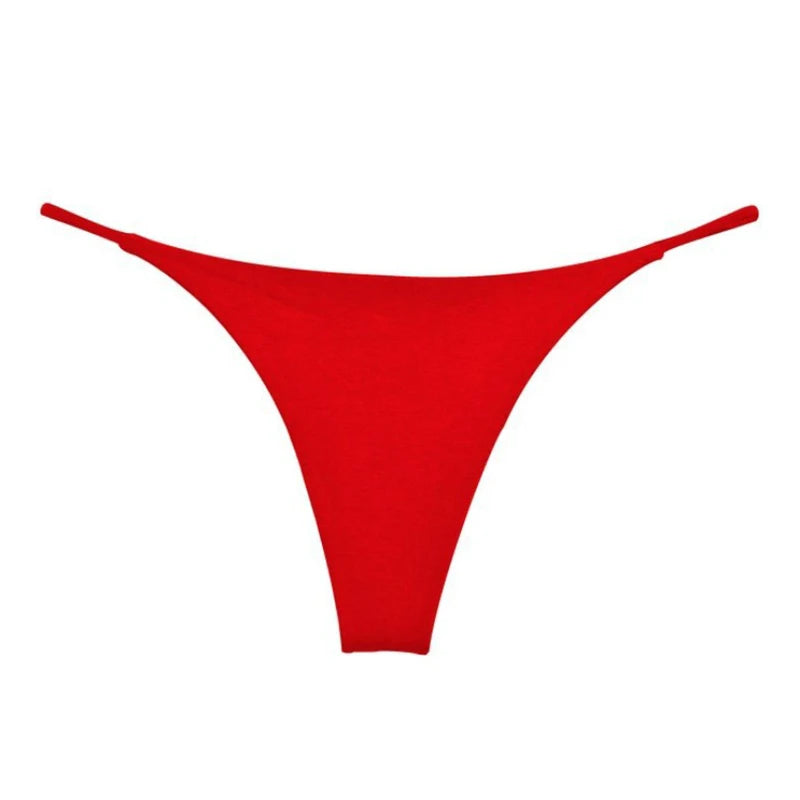 Cuecas femininas de algodão de cintura baixa sem costura tanga sexy cuecas moda feminina traceless g-string calcinha confortável