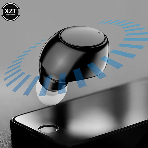 Fone de ouvido esportivo X6 Mini Bluetooth 5.0 com microfone e microfone, sem fio, estéreo, viva-voz, para todos os telefones-1A