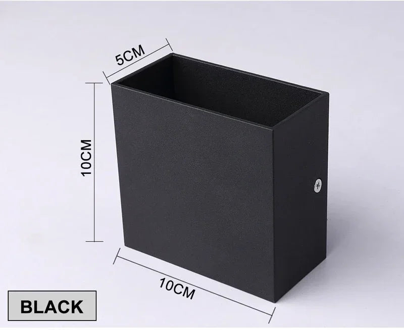 6w conduziu a luz de parede ao ar livre varanda jardim lâmpada parede & interior quarto cabeceira decoração lâmpada iluminação alumínio