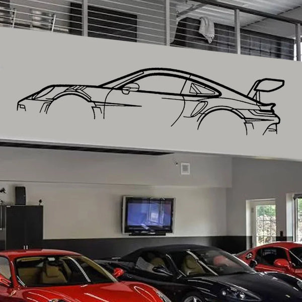 Silhueta do carro arte da parede adesivo de vinil decoração para casa centro serviço automotivo garagem carro loja beleza decoração decalques murais a610