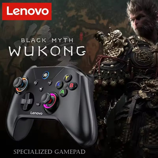 Controle sem fio Lenovo S02 com Bluetooth e joysticks com vibração dupla de seis eixos para Nintendo Switch Android/IOS/PC-1A
