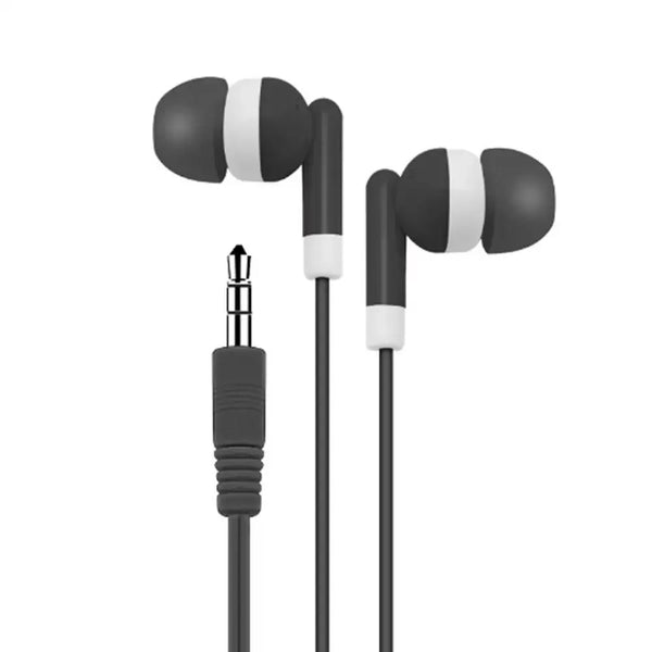 Fones de ouvido esportivos com fio de 3,5 mm com graves estéreo e sem microfone para Xiaomi-1A