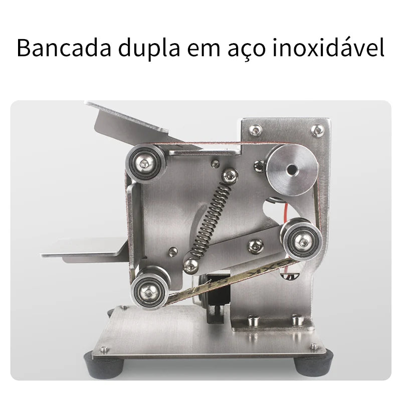 Mini Lixadeira Elétrica, Moedor de Cinto, Polimento Moedor, Cortador Bordas Afiador, Ajustável, 7 Velocidade, 220V, 110V