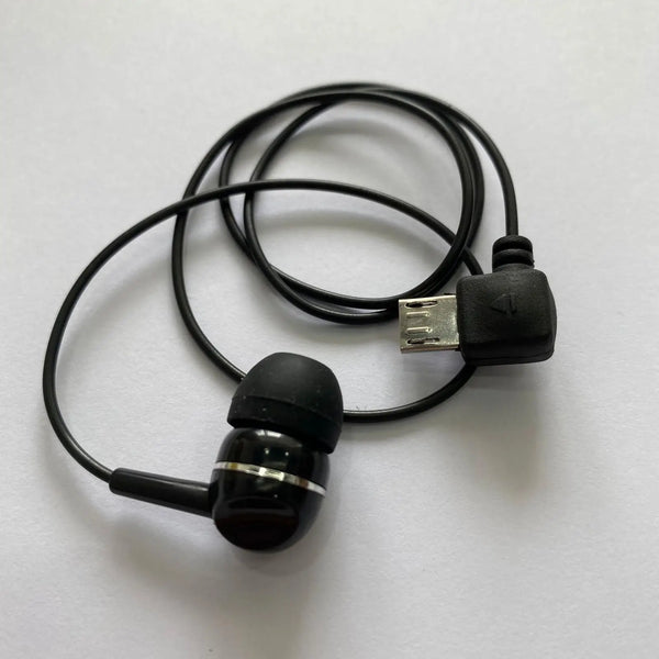 Fone de ouvido mono de um lado com fio intra-auricular com fio USB de 5 pinos e porta universal-1A