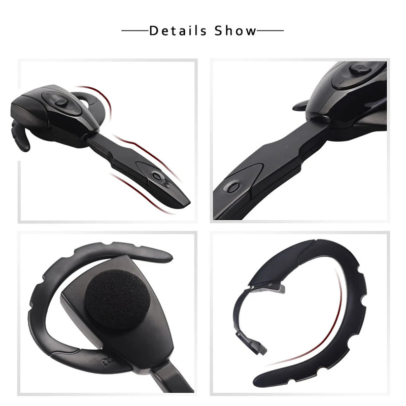 Fone de ouvido sem fio com cancelamento de ruído para dirigir, com microfone, mini fone de ouvido USB para motoristas de carro, acessórios para computador de escritório-1A