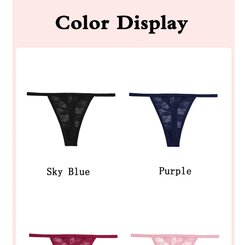2 pçs sexy calcinha de algodão de renda para mulheres g-string roupa interior perspectiva tangas cor sólida cuecas femininas íntimas lingerie