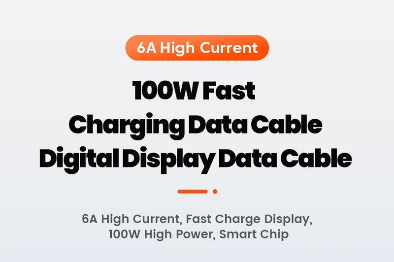 Toocki 100W Cabo USB tipo C para Huawei Honor Xiaomi Samsung Super Charge Carregamento rápido Cabo de dados do carregador USB C Cabo de fio 1m 2m-1A