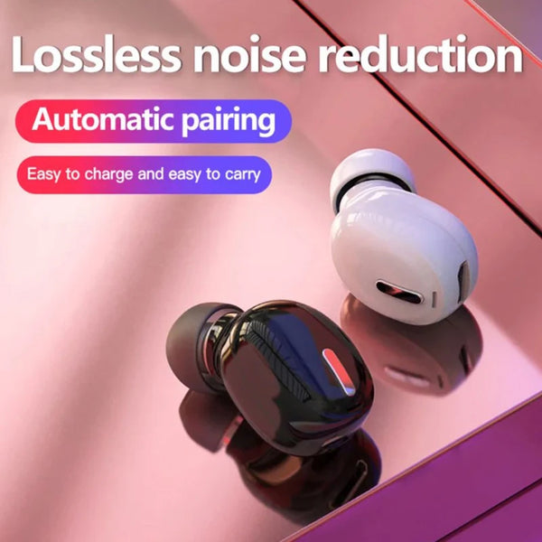 Mini fone de ouvido sem fio Bluetooth 5.0 intra-auricular esportivo com microfone e viva-voz para Samsung e Huawei, todos os fones de ouvido para telefones-1A