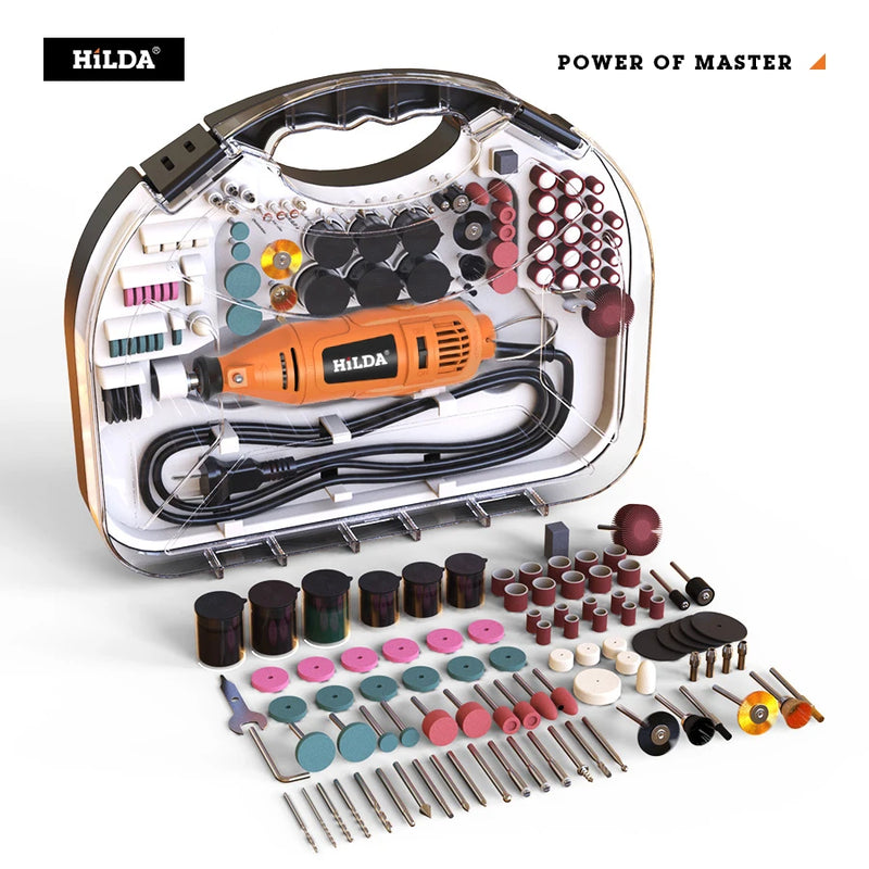 Hilda mini broca elétrica moedor caneta de gravura mini broca elétrica ferramenta rotativa acessórios da máquina moagem