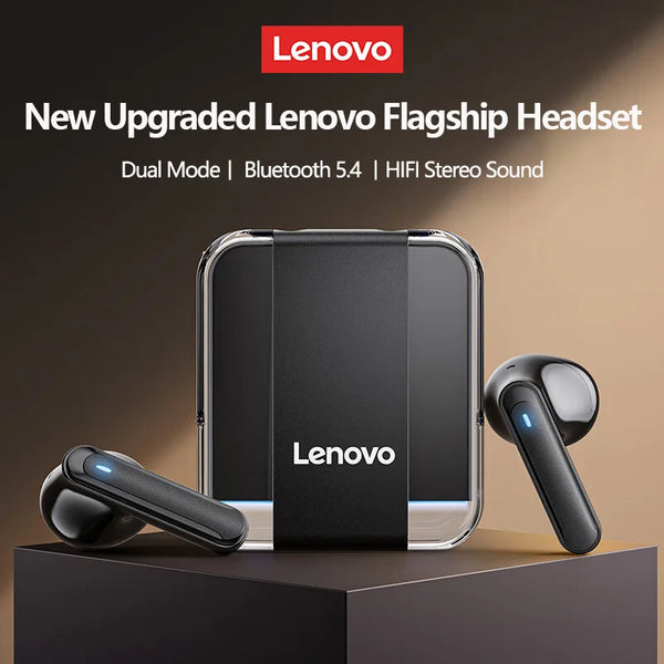Fones de ouvido sem fio Bluetooth v5.4 Lenovo LP51 TWS originais, com microfone, para jogos de longa espera e chamadas em HDFones de ouvido sem fio Bluetooth v5.4 Lenovo LP51 TWS originais, com microfone, para jogos de longa-1A