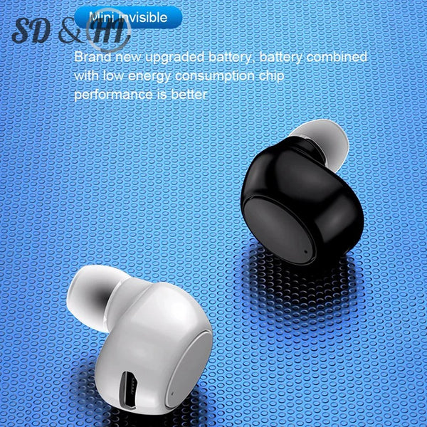 Fone de ouvido esportivo Bluetooth X6 Mini 5.0 com microfone e viva-voz estéreo para todos os telefones Xiaomi-1A