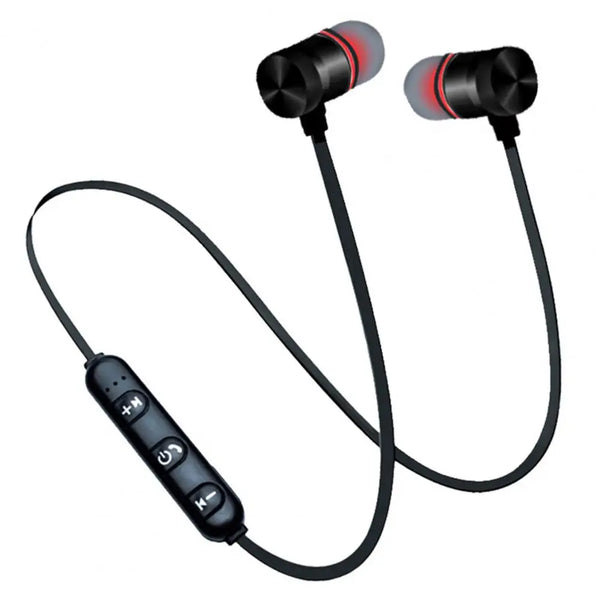 1 conjunto de fone de ouvido sem fio portátil estéreo surround com botão de controle para pescoço e fone de ouvido sem fio-1A