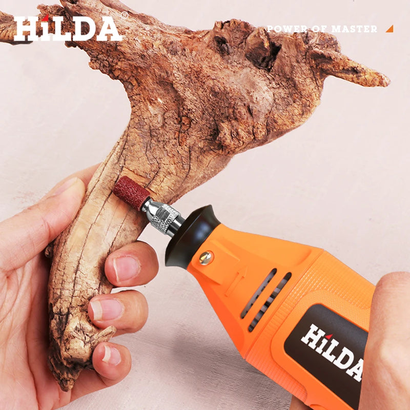 Hilda mini broca elétrica moedor caneta de gravura mini broca elétrica ferramenta rotativa acessórios da máquina moagem