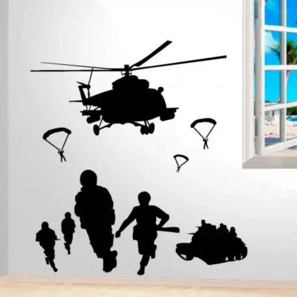 Adesivo de Parede Aviões e Helicopteros Avo26