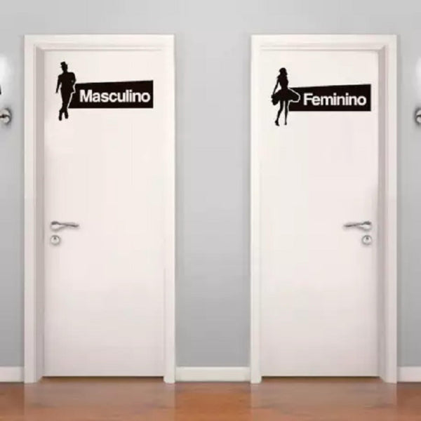 Adesivo de Parede Banheiros e WC Bab44