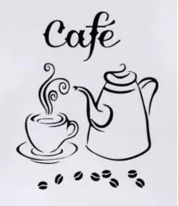 Adesivo de Parede Café Cf38