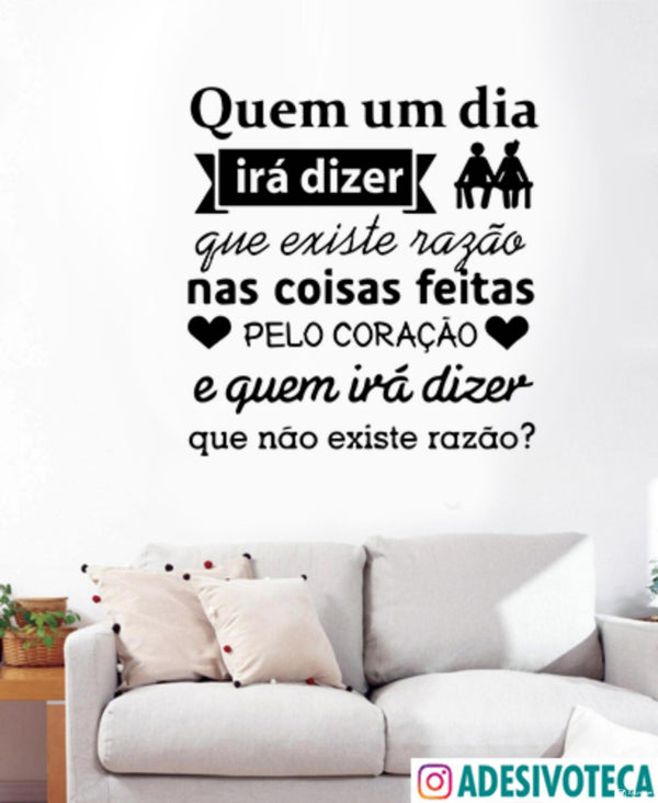 Adesivo de Parede Frases em Portugues Fr22